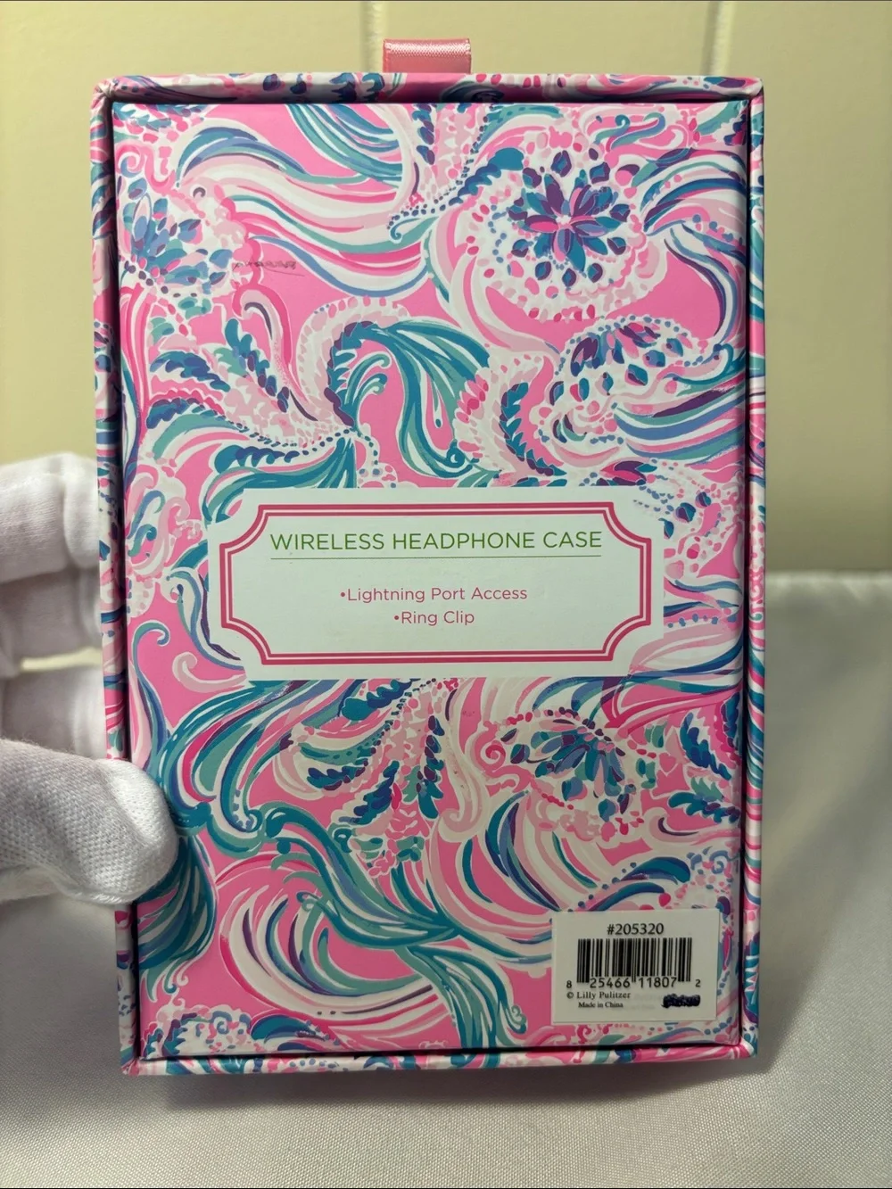 NIB/NWT Lilly Pulitzer AirPods 1&2 Keychain Case - Don’t Be Jelly DISCONTINUED!